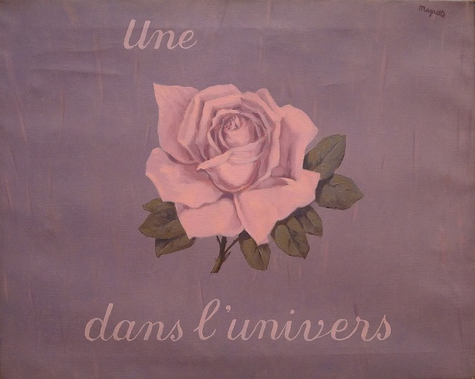Rene Magritte: Une rose dans l´ univers