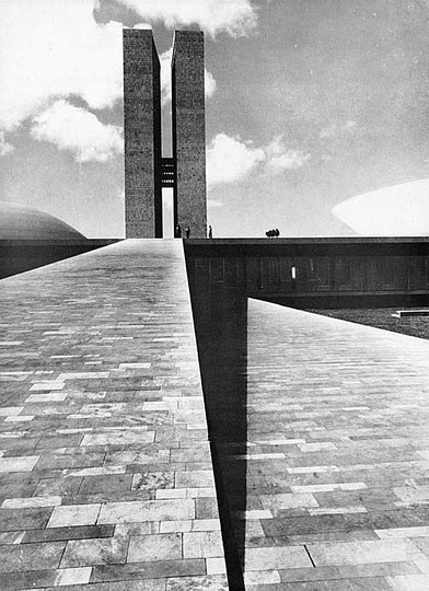 Brazil Modernism: Oscar Niemeyer, National Congress, 1960.