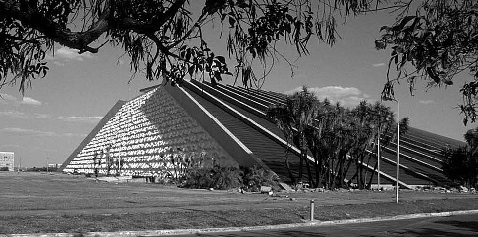Brazil Modernism: Oscar Niemeyer, Teatro Nacional, Brasília, 1960.