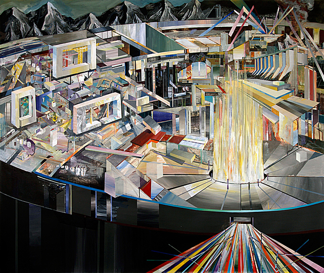 architecture > art: Ricky Allman,
Apocalyzer Redux,
acrylic on canvas
60x72