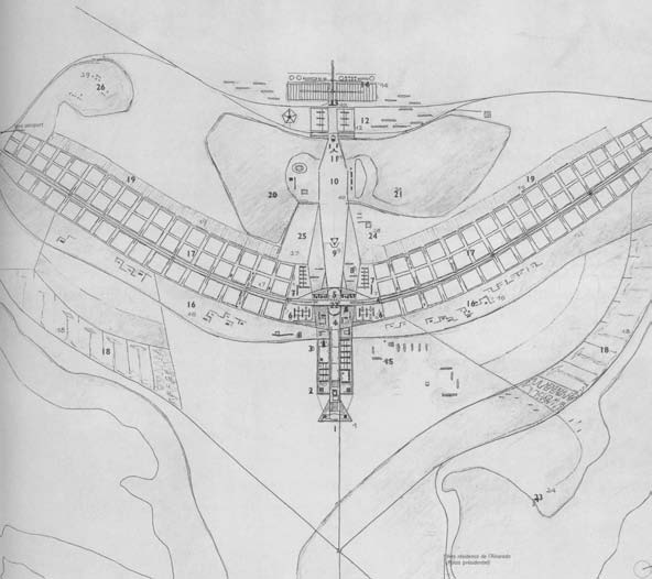 Brazil Modernism: Lúcio Costa,
Pilot Plan for Brasília, competition entry, 1957.