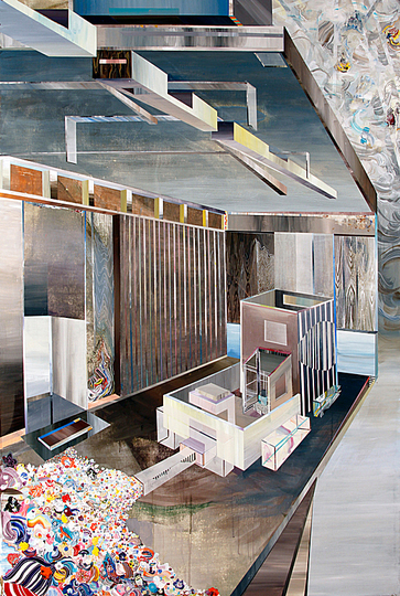 architecture > art: Ricky Allman, Undertable,
acrylic on canvas
72x48