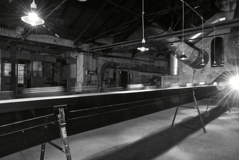 Soderlund Davidson: The original conveyor installation at the old paper mill, Not Quite, Fengerfors, Dalsland, Sweden
