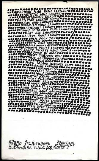 Ray Johnson: Untitled [Laundry List]. c. 1955-1960