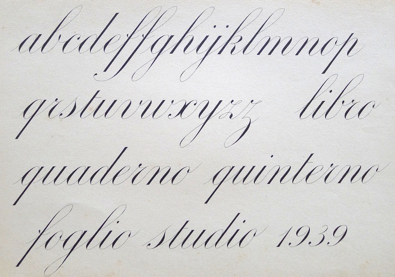 Italian Calligraphy: 