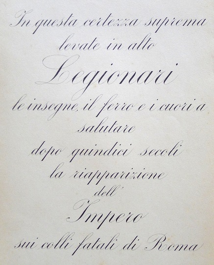 Italian Calligraphy: 