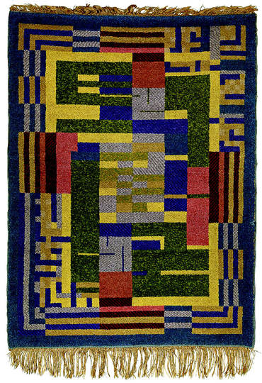 Bauhaus: Textile Design: Benita Koch-Otte, Rug of knotted wool, c. 1923
