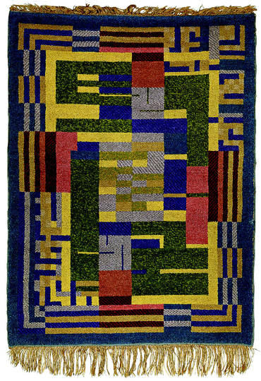Bauhaus: Textile Design: Benita Koch-Otte, Rug of knotted wool, c. 1923