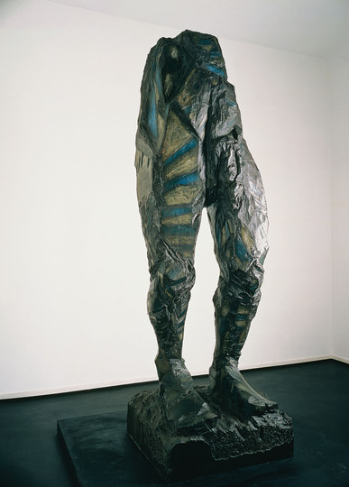 German Art since 1960: Markus Lüpertz, Standbein - Spielbein, 1982, Bronzeskulptur, 320 x 100 x 100 cm, © BILDRECHT Wien, 2015, Foto: Archiv Sammlung Essl