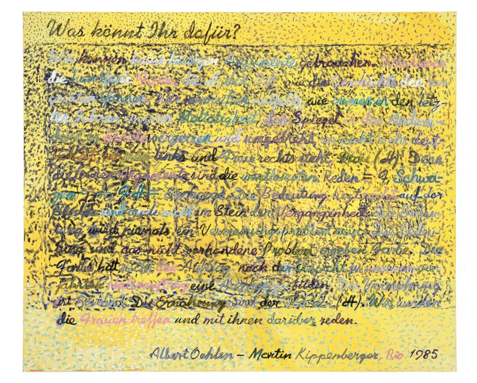 Kippenberger: Martin Kippenberger
Ohne Titel, 1995
Privatsammlung
© Estate of Martin Kippenberger, Galerie Gisela Capitain, Cologne