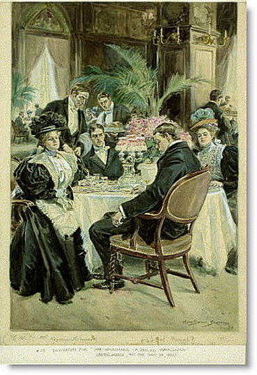 Thanksgiving in Art: Alice Barber Stephens, Over-indulgence--A Spoiled Thanksgiving, Harper's Weekly cover, November 28, 1896