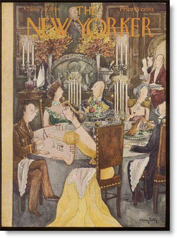 Thanksgiving in Art: The New Yorker's 1944 Thanksgiving cover by artist Mary Petty.