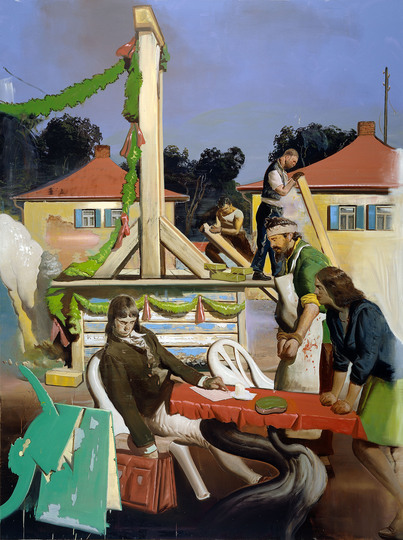 German Art since 1960: Neo Rauch, Kommen wir zum Nächsten, 2005, Öl auf Leinwand, 280 x 210 cm, © BILDRECHT Wien, 2015, Foto: Uwe Walter, Berlin - courtesy Galerie EIGEN + ART, Leipzig/Berlin