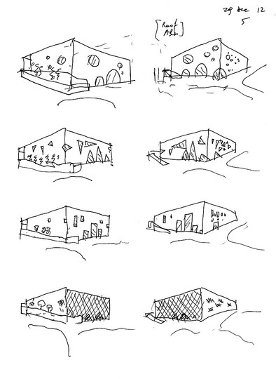 Anima: Could one design a facade without resorting to formal composition? Could one design a facade that would be neither abstract nor figurative, but formless, so to speak? Our motivation in raising these questions was both economic and cultural: At a time of economic crisis, to indulge in formal geometries made out of complex volumetric curves did not seem a responsible option. The time of “Iconism” seemed to be over, together with the arbitrary sculptural shapes of the recent past, often done without consideration for context, content, or budget.

Bernard Tschumi