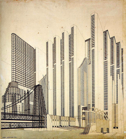 Antonio Sant´Elia: The house of concrete, glass and steel: 