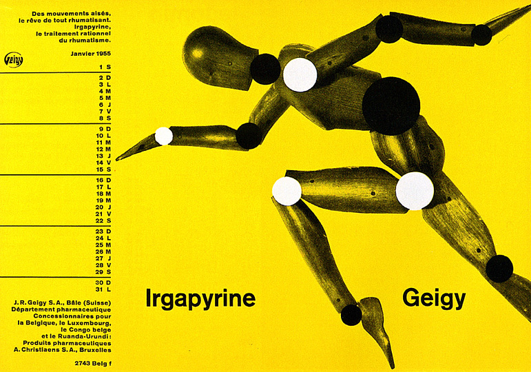 Geigy, Swiss and European Graphic Design: Designed by Andreas His for Geigy, 1955