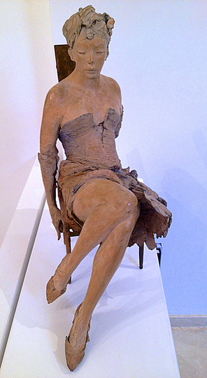 Contemporary Istanbul 2013: Ugo Riva, L'ultima donna, bronze, 67 x 61 cm. Galeri Selvin, Istanbul.