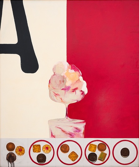 German Pop: Winfred Gaul, Lincoln's Dream, 1962, Collage and varnish on canvas 180 x 150 cm. Museum für Aktuelle Kunst. Sammlung Hurrle, Durbach © VG Bild-Kunst, Bonn 2014 Photo: Dieter Schleicher, Karlsruhe
