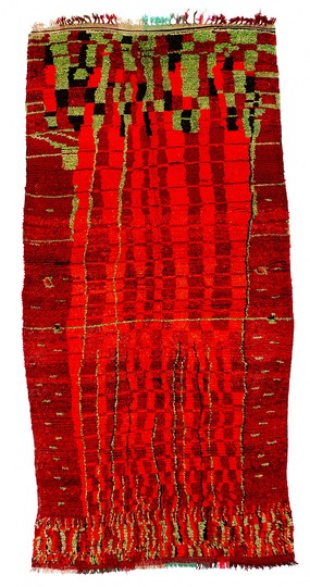 Moroccan Carpets and Modern Art: Carpet from Boujad (market town) in the middle Atlass, Morocco, 1st third century.