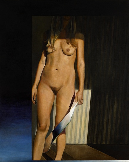 Martin Schnur: Irrlichternde [Ghost light], 2010, Oil on canvas, 175 x 140 cm