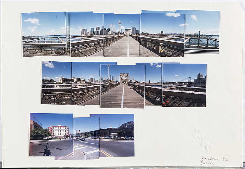 Richard Estes´ New York: Untitled (including Brooklyn Bridge images), date unknown, Richard Estes. Courtesy of a private collection. Photo by Dennis and Diana Griggs
