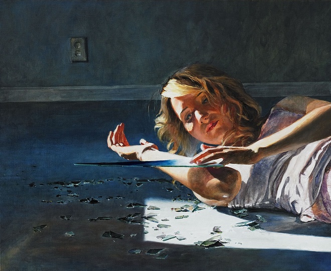 Martin Schnur: A Delicate Balance, 2011, Oil on canvas, 90 x 110 cm