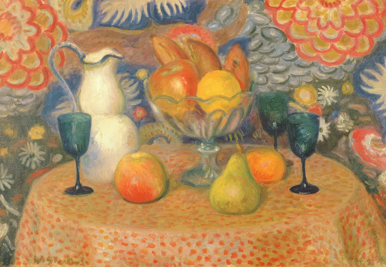 William Glackens: William James Glackens (American, 1870–1938). Still Life with Three Glasses, mid-1920s. Oil on canvas, 20 x 29 inches (50.8 x 73.7 cm). Collection of The Butler Institute of American Art, Youngstown, OH, Museum Purchase 1957, 957-O-111
