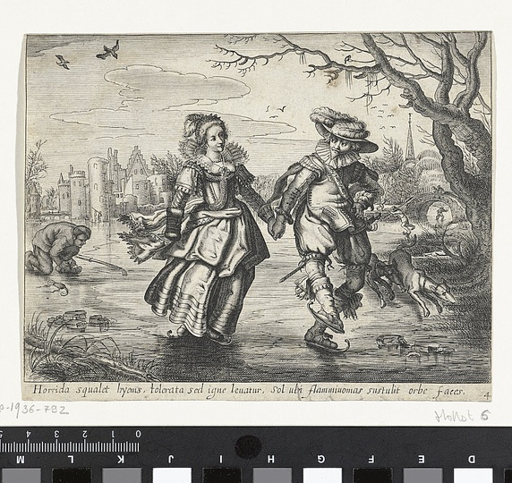 The Joys of Ice Skating: Winter, Daniël van den Bremden, naar Adriaen Pietersz. van de Venne, 1625 - 1630