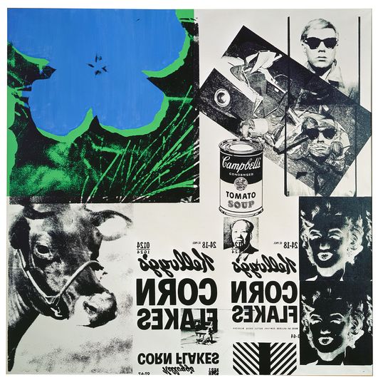 The Warhol & Basquiat Collaboration: Andy Warhol,Retrospective (Reversal Series), 1978. Sammlung Bischofberger, Schweiz