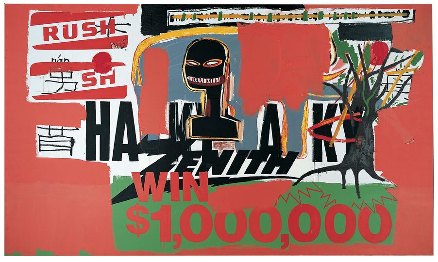 The Warhol & Basquiat Collaboration: Jean-Michel Basquiat & Andy Warhol, Win $ 1'000’000, 1984. Sammlung Bischofberger, Sc