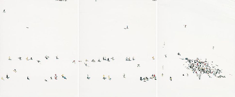 Landscape in my Mind: Walter Niedermayr, Mittel Allalin IV, 2000, C-Print, 3-tlg., je 132,2 x 104,2 cm Edition: 6/6 Courtesy Galerie Meyer Kainer, Wien © Walter Niedermayr Photo: Walter Niedermayr
