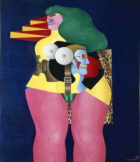 Pop Art 1960s: Richard Lindner, Leopard Lilly, 1966, 177,8 x 152,4 cm, oil on canvas. Museum Ludwig, Köln © VG Bild Kunst, Bonn 2014 Photo: Rheinisches Bildarchiv