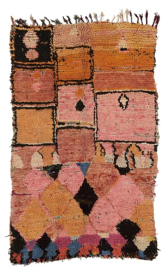 Moroccan Carpets and Modern Art: Carpet from Boujad (market town) in the middle Atlas, Morocco, 3rd third 20th century.