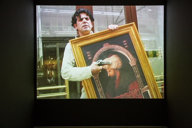 Who the f*** is Halil Altindere?: Exhibition view from the video Miss Turkey, 2005, Photo: Erich Malter.