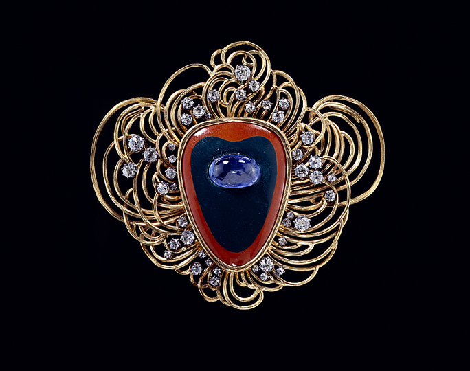 Hans Christiansen´s Jugendstil: Brooch, about 1901, Landesmuseum Württemberg, Stuttgart