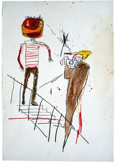 The Warhol & Basquiat Collaboration: Jean-Michel Basquiat, Photographer, 1983. Sammlung Andra