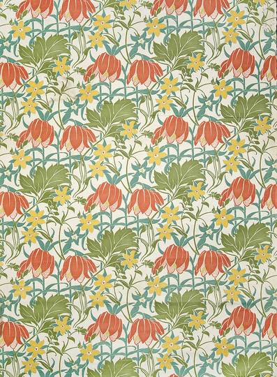 Vienna 1900: Lindsey Butterfield, Decorative Fabric with Vine Scrolls and Floral Motifs, London, 1895. Manufacturer: Liberty Art Fabrics, Regent Street  © MAK/Katrin Wißkirchen