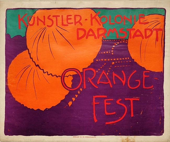 Hans Christiansen´s Jugendstil: Arti Darmstadt Orange-Fest, 1901, Museum für Kunst und Gewerbe, Hamburg