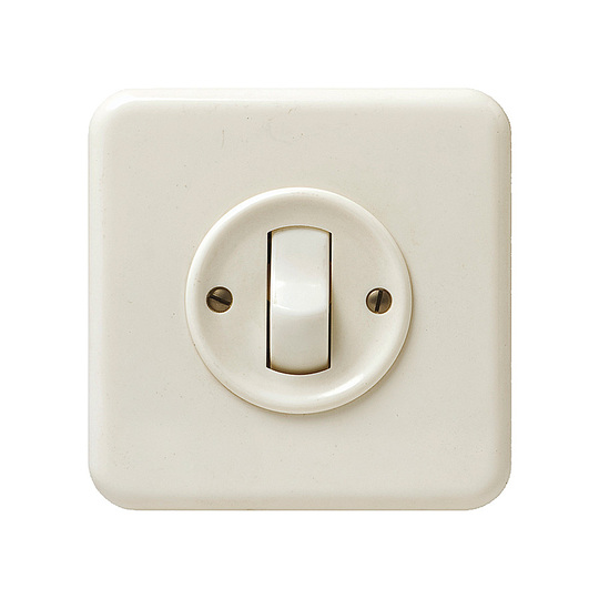 100 Years of Swiss Design: Feller AG, Tumbler Switch, ca. 1948, Museum für Gestaltung Zürich, Design Collection. Photo: FX. Jaggy & U. Romito © ZHdK. Everyone has used it in Switzerland, everyone has pressed lightly on its smooth switch, registered a faint click, and brought light into a room. It is not known who designed the tumbler switch in the Feller company. But it stepped to the forefront of Swiss design history when Max Bill singled it out as a model to be copied and described it as “perhaps the ultimate form for a light switch” at the 1949 exhibition entitled “Die gute Form”.