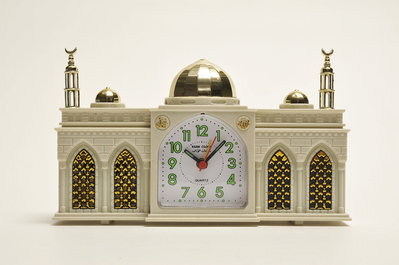 Good Taste? Bad Taste?: Alarm Clock in the Shape of a Mosque, designed by Fang Seng, 2009, Sammlung Werkbundarchiv – Museum der Dinge, Berlin.
