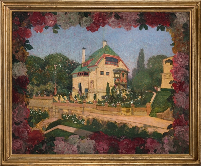Hans Christiansen´s Jugendstil: House in Roses, 1901, Hessisches Landesmuseum Darmstadt, Photo: Gregor Schuster.