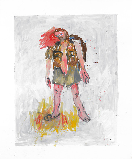 German Painting after the 1960s: Georg Baselitz, Partisan (Remix), 2005 Copyright: Georg Baselitz, Partisan (Remix), 2005, Öl auf Leinwand, 300 x 250 cm, © Georg Baselitz, Foto: Mischa Nawrata, Wien