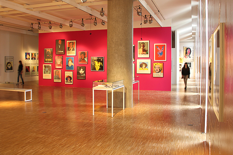 Posters. Andy Warhol: Posters. Warlhol Exhibition View at the Museum for Art and Design Hamburg. Photo: Michaela Hille.