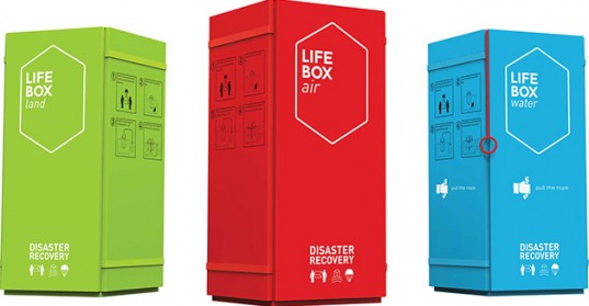 Design for Disaster: Life Box is an air-droppable, rapid-response emergency shelter that can be quickly inflated to provide housing for four people designed by Adem Onalan.