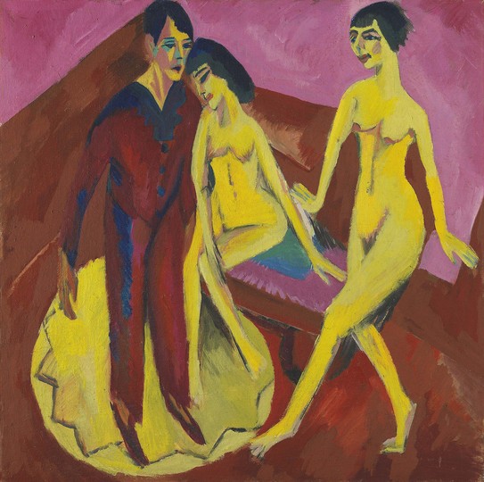 Ernst Ludwig Kirchner - Master of Color: Ernst Ludwig Kirchner, Dance School, 1914, Oil on Canvas, 114,5 x 115,5 cm

© Bayerische Staatsgemäldesammlungen, Sammlung Moderne Kunst at the Pinakothek der Moderne, Munich