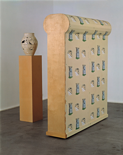 Europa ‒ Where it has been & Where it is at: Martin Kippenberger, Put Your Freedom in the Corner, Save it For a Rainy Day, 1990 Wood, ceramic and printing colour on paper. Staatliche Museen zu Berlin, Nationalgalerie, 2008, gift of the Friedrich Christian Flick Collection  © Estate of Martin Kippenberger, Galerie Gisela Capitain, Cologne