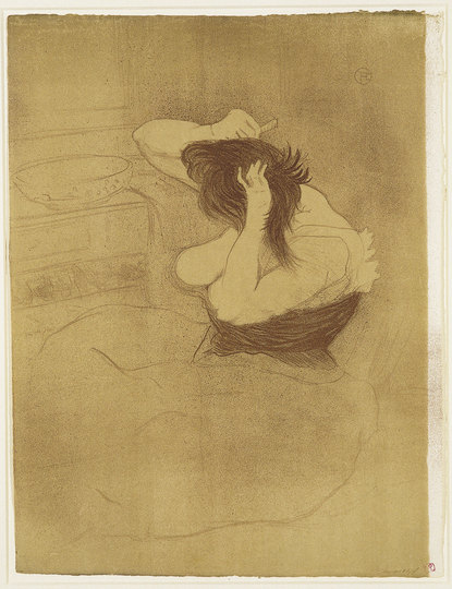 Henri de Toulouse-Lautrec: La Vie Bohème: Henri de Toulouse-Lautrec, Femme qui se peigne, la coiffure, 1896