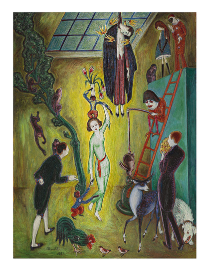 Nils Dardel: Modern Dandy: Nils Dardel, Visit to an Eccentric Lady, 1921 © Nils Dardel.