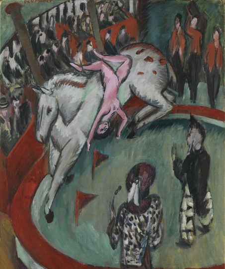 Ernst Ludwig Kirchner - Master of Color: Ernst Ludwig Kirchner, Circus, 1913, Oil on Canvas, 120 x 100 cm

© Bayerische Staatsgemäldesammlungen, Sammlung Moderne Kunst at the Pinakothek der Moderne, Munich