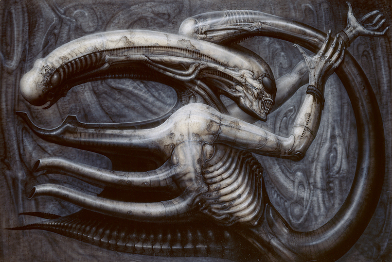 HR Giger´s World in Deep Space: From the Necronom cycle of the 1970s for the creation of the Alien in Ridley Scott’s 1979 film. Necronom IV, 1976 © HR Giger, 2013